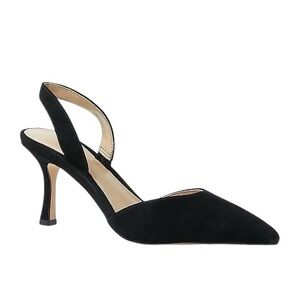 Women's Ann Taylor Kerry Suede Slingback Pumps black  size 9